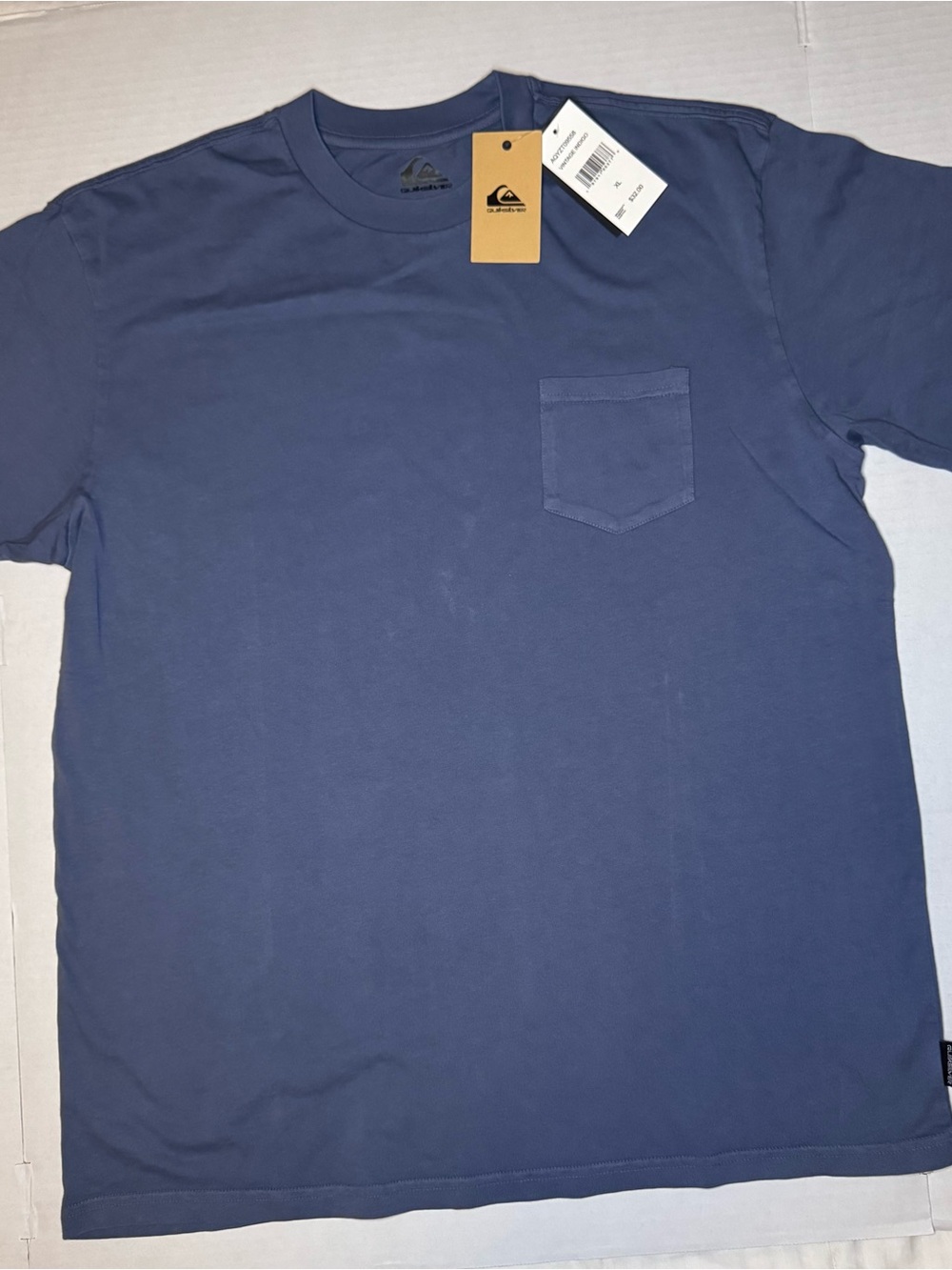 Quiksilver Men's Blue Short-Sleeve Pocket Tee
